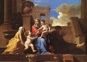 Nicolas Poussin Holy Family on the Steps oil